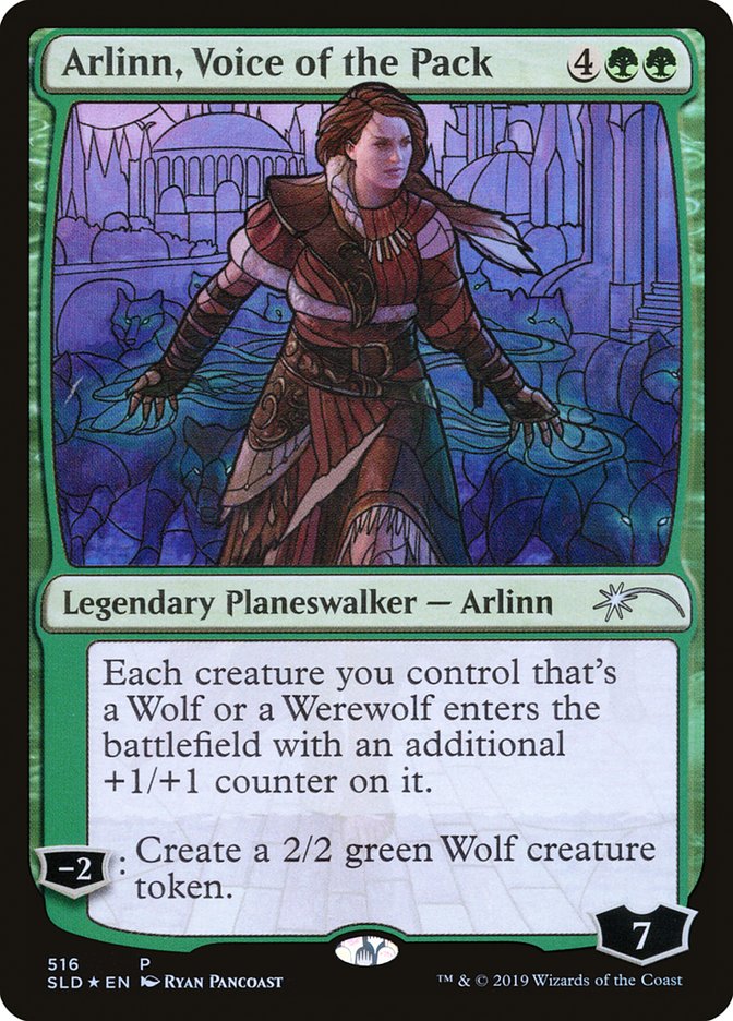 Arlinn, Voice of the Pack (Stained Glass) [Secret Lair Drop Promos] | Gaming Infinity