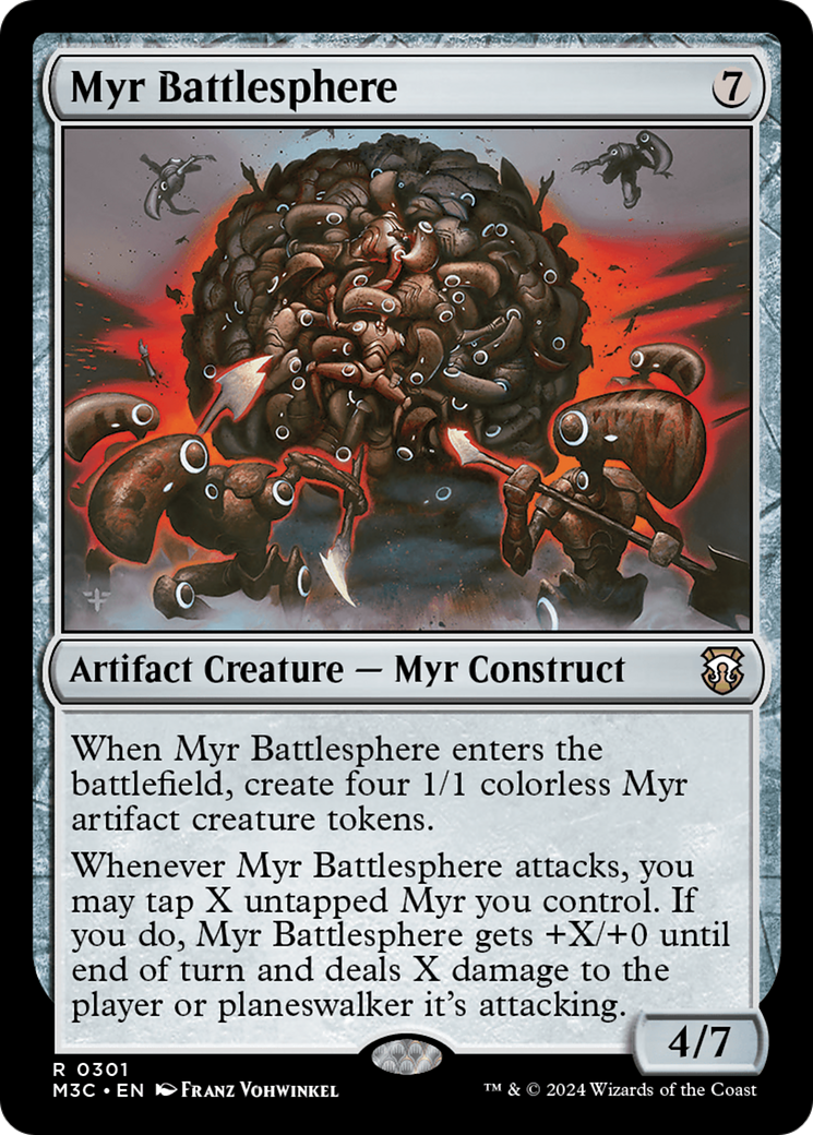 Myr Battlesphere (Ripple Foil) [Modern Horizons 3 Commander] | Gaming Infinity