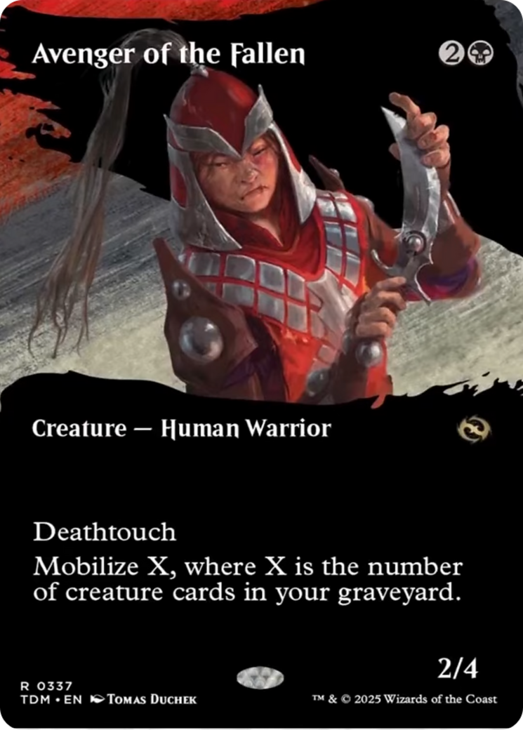 Avenger of the Fallen (Borderless) [Tarkir: Dragonstorm] | Gaming Infinity