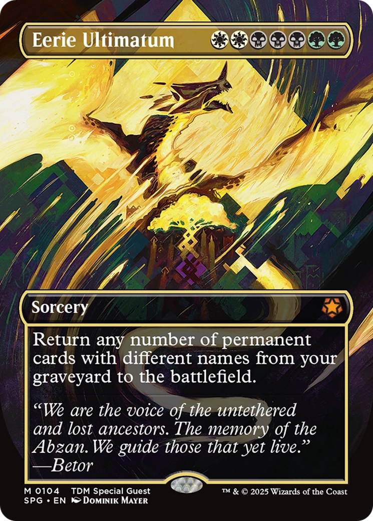 Eerie Ultimatum (Borderless) [Tarkir: Dragonstorm Special Guests] | Gaming Infinity