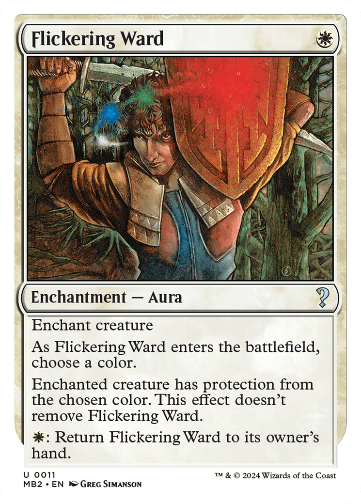 Flickering Ward (White Border) [Mystery Booster 2] | Gaming Infinity