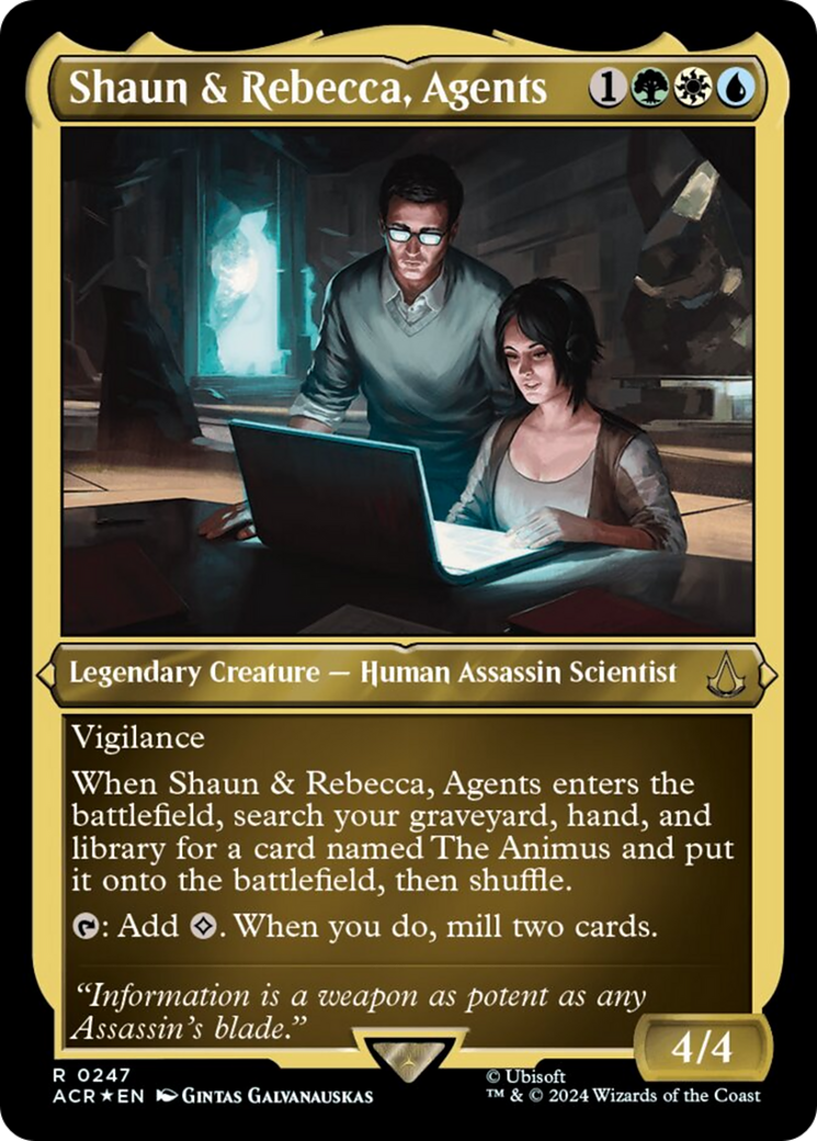 Shaun & Rebecca, Agents (Foil Etched) [Assassin's Creed] | Gaming Infinity