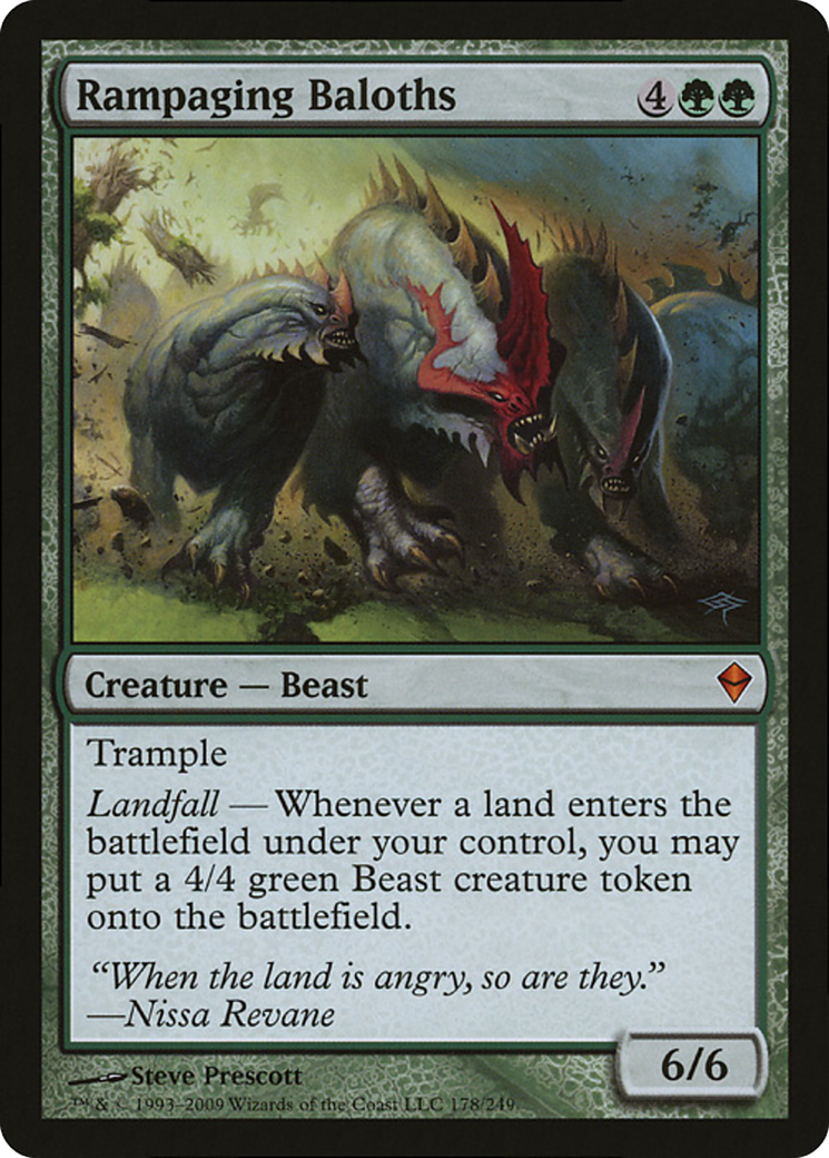 Rampaging Baloths (Zendikar) (Oversized) [Oversize Cards] | Gaming Infinity