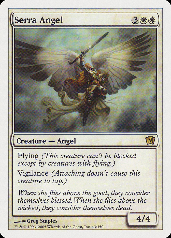 Serra Angel (9th Edition) [Oversize Cards] | Gaming Infinity