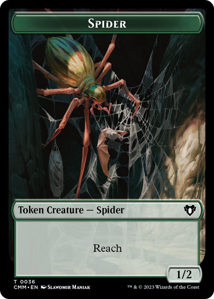 Spider Token [Commander Masters Tokens] | Gaming Infinity