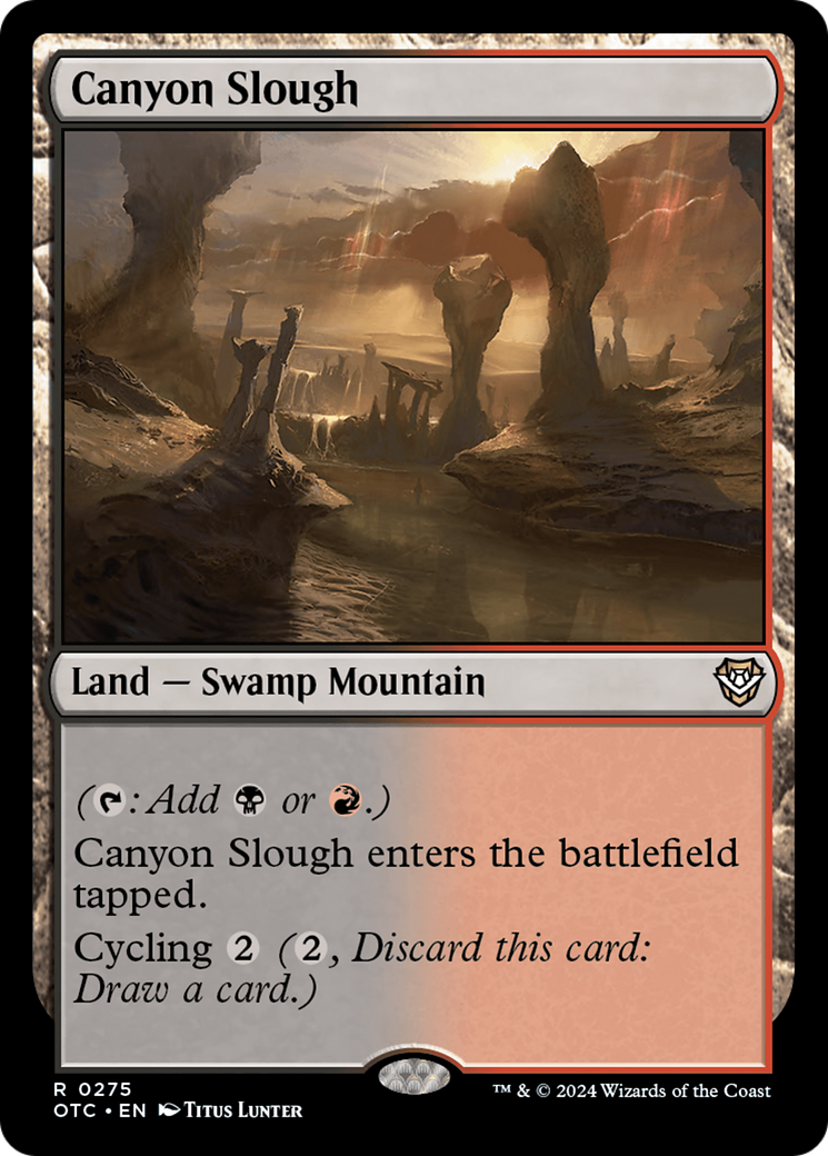 Canyon Slough [Outlaws of Thunder Junction Commander] | Gaming Infinity