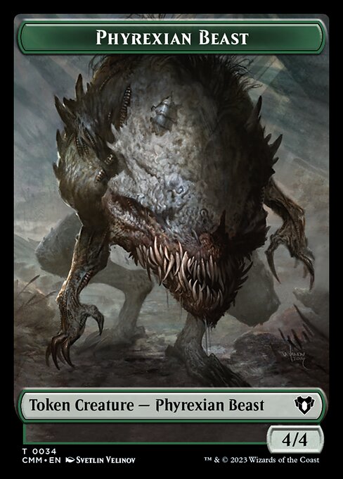 Eldrazi Scion // Phyrexian Beast Double-Sided Token [Commander Masters Tokens] | Gaming Infinity