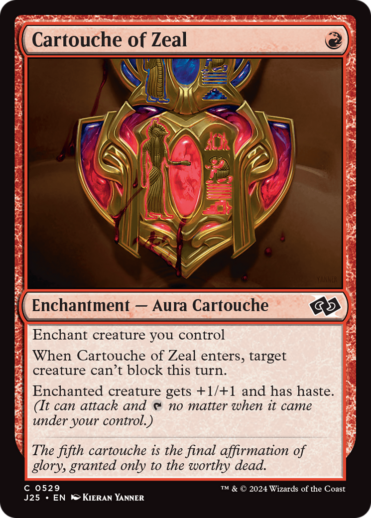 Cartouche of Zeal [Foundations Jumpstart] | Gaming Infinity