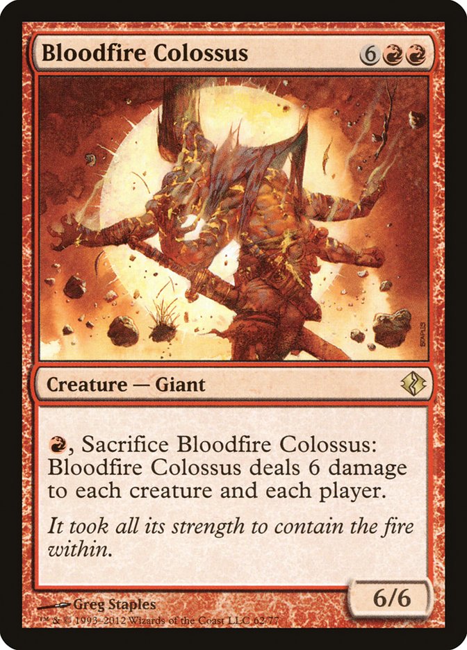 Bloodfire Colossus [Duel Decks: Venser vs. Koth] | Gaming Infinity