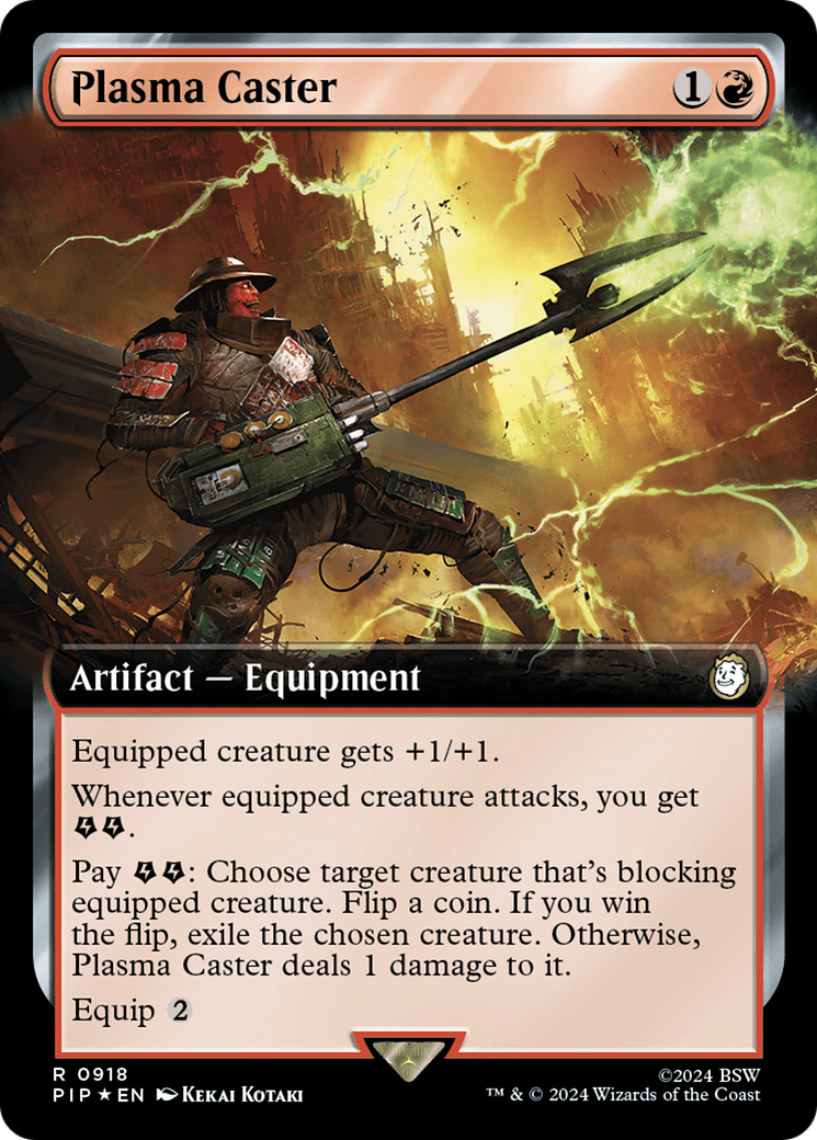 Plasma Caster (Extended Art) (Surge Foil) [Fallout] | Gaming Infinity