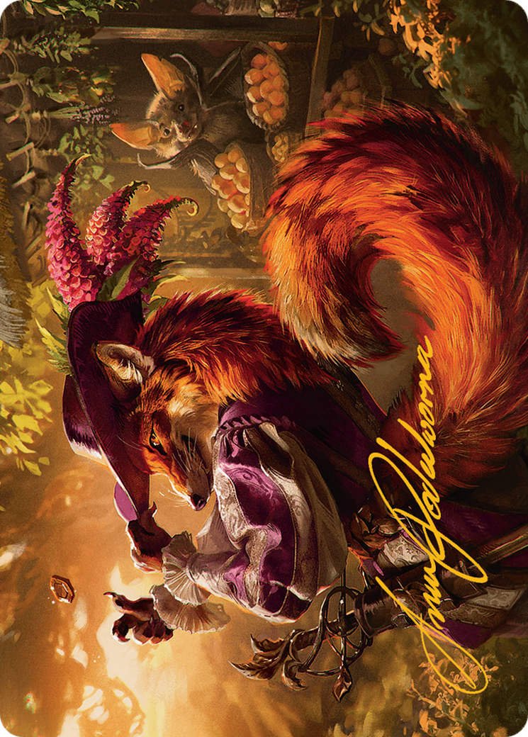 Mr. Foxglove Art Card (Gold-Stamped Signature) [Bloomburrow Art Series] | Gaming Infinity