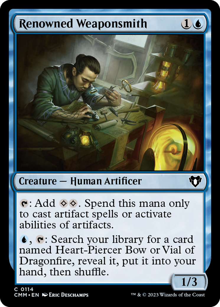 Renowned Weaponsmith [Commander Masters] | Gaming Infinity