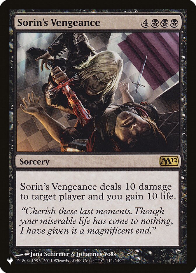 Sorin's Vengeance [The List] | Gaming Infinity