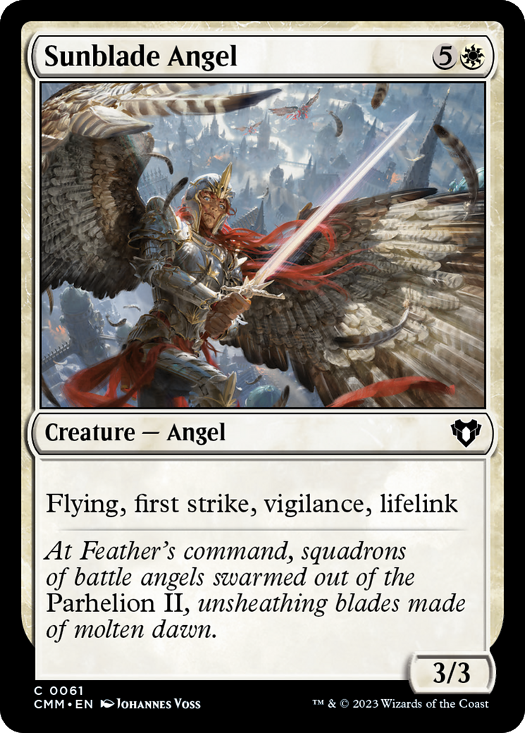 Sunblade Angel [Commander Masters] | Gaming Infinity