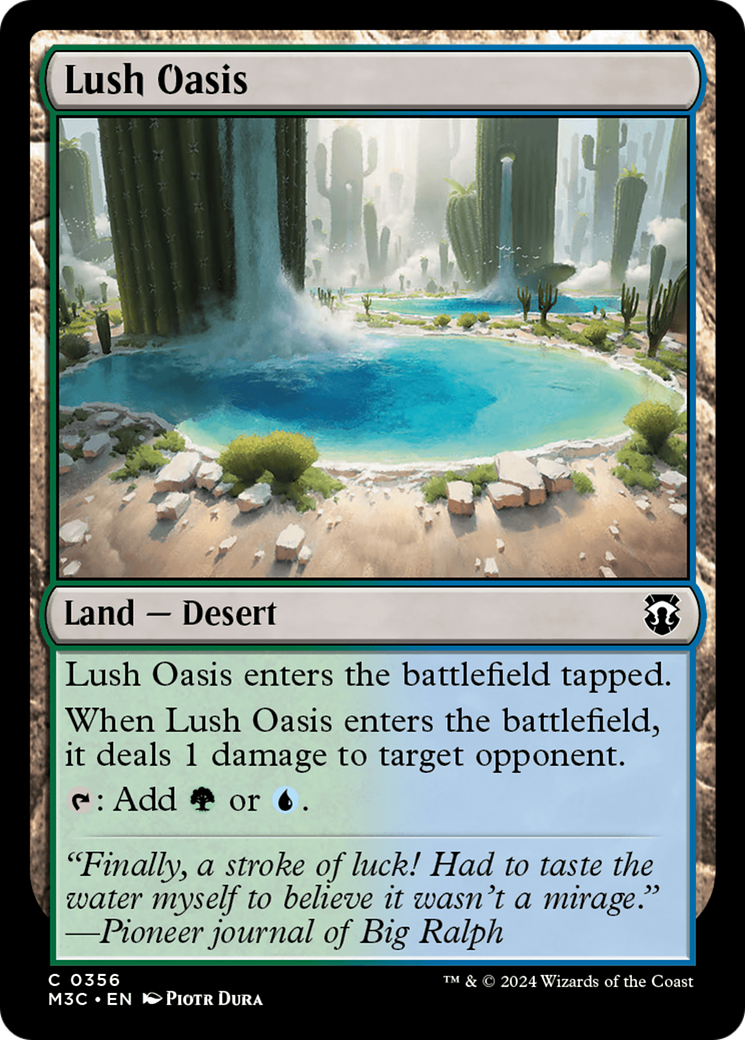 Lush Oasis (Ripple Foil) [Modern Horizons 3 Commander] | Gaming Infinity