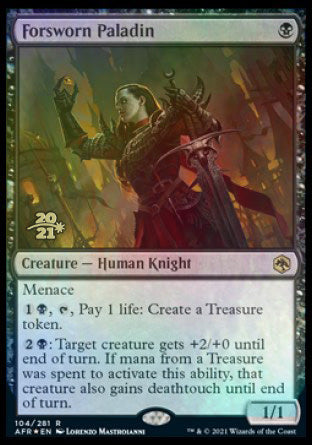 Forsworn Paladin [Dungeons & Dragons: Adventures in the Forgotten Realms Prerelease Promos] | Gaming Infinity