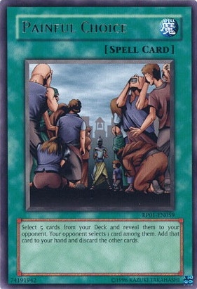 Painful Choice [RP01-EN059] Rare | Gaming Infinity