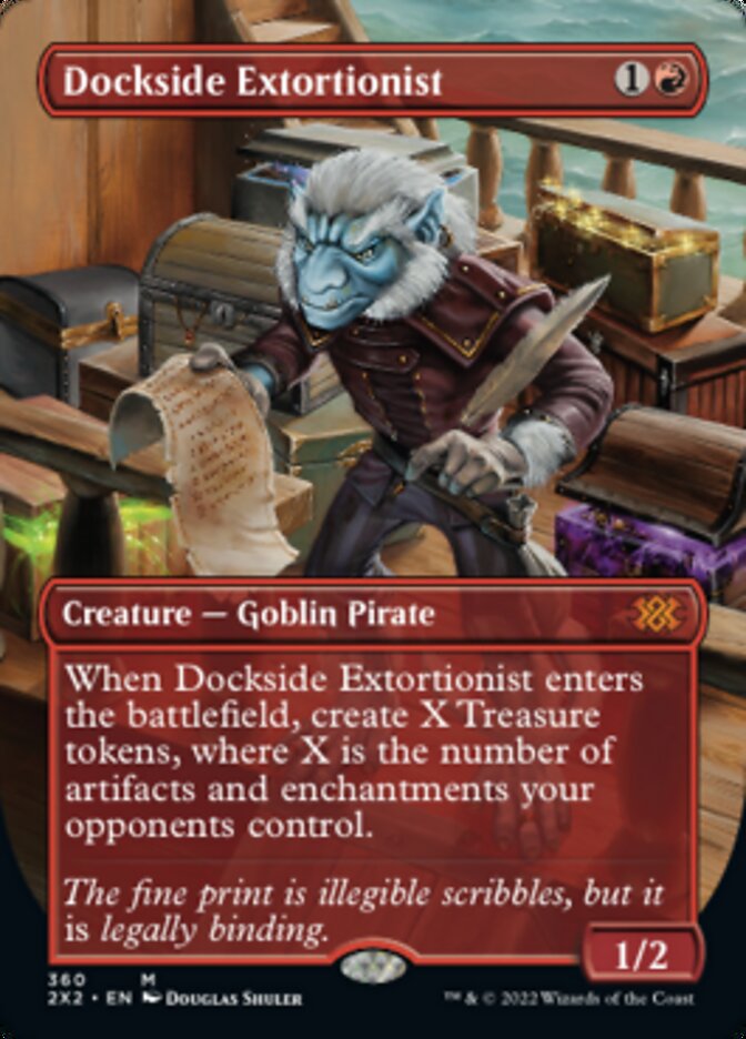 Dockside Extortionist (Borderless Alternate Art) [Double Masters 2022] | Gaming Infinity