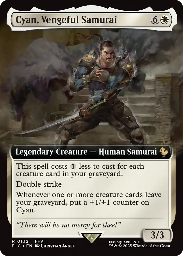 Cyan, Vengeful Samurai (Extended Art) [FINAL FANTASY Commander] | Gaming Infinity