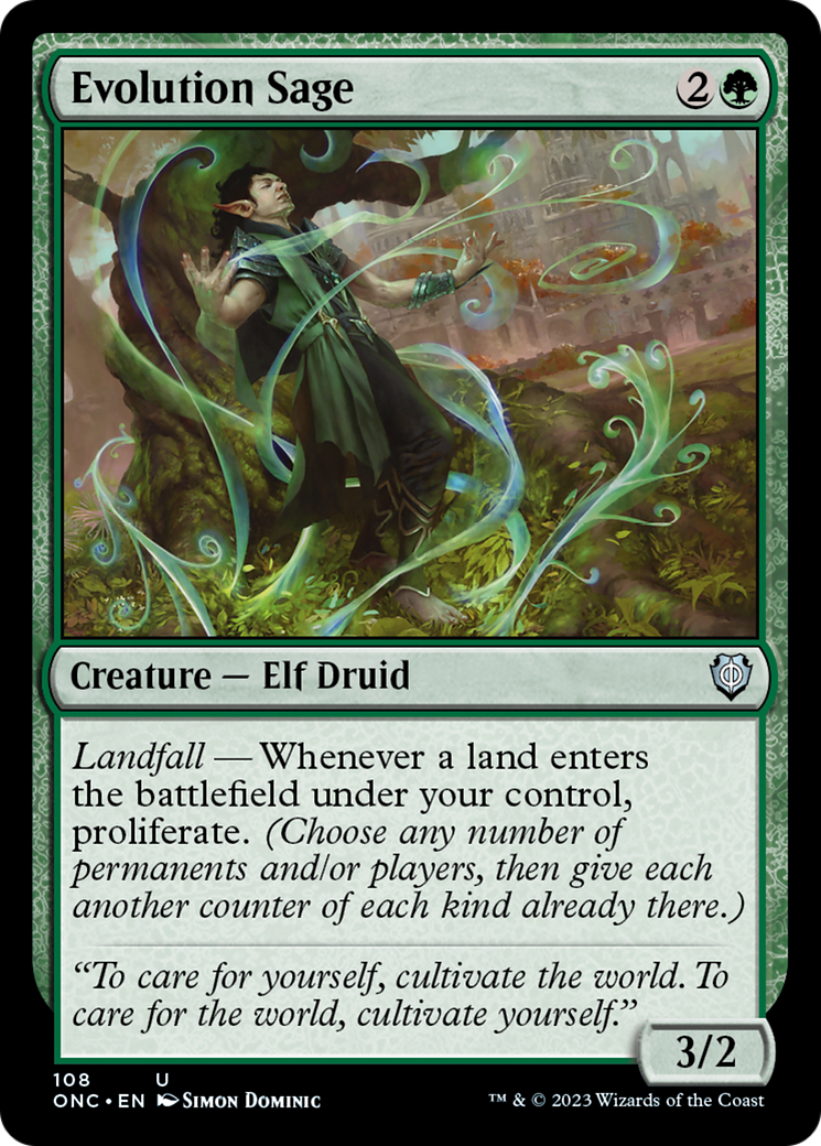 Evolution Sage [Phyrexia: All Will Be One Commander] | Gaming Infinity