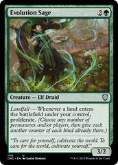 Evolution Sage [Phyrexia: All Will Be One Commander] | Gaming Infinity