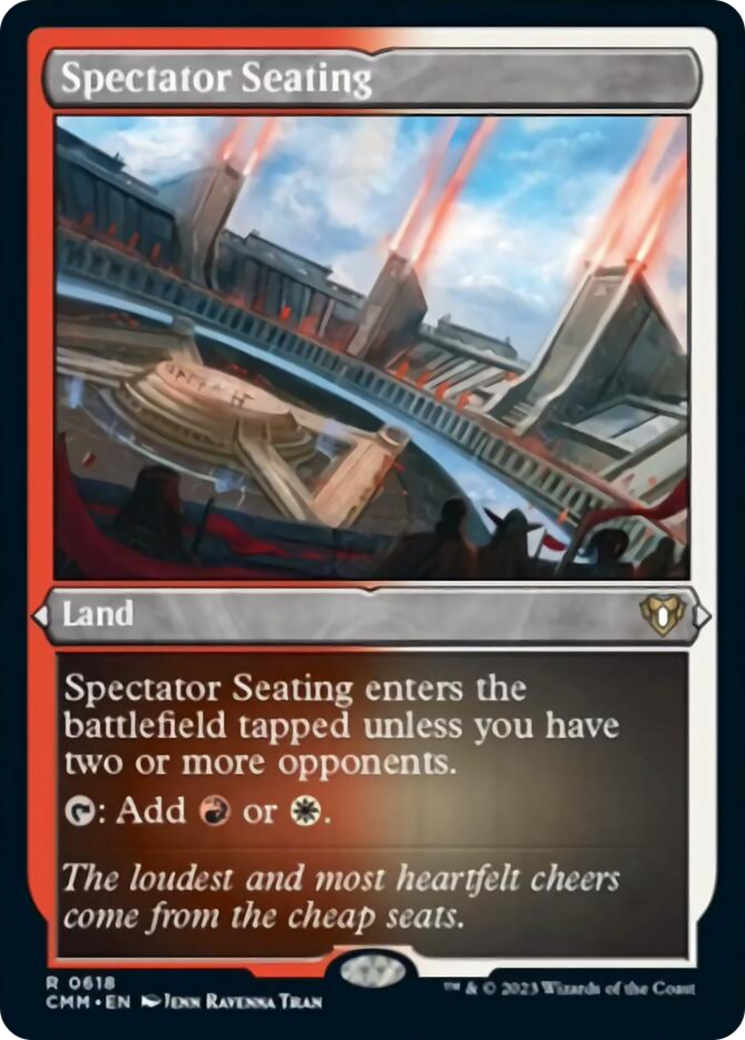 Spectator Seating (Foil Etched) [Commander Masters] | Gaming Infinity