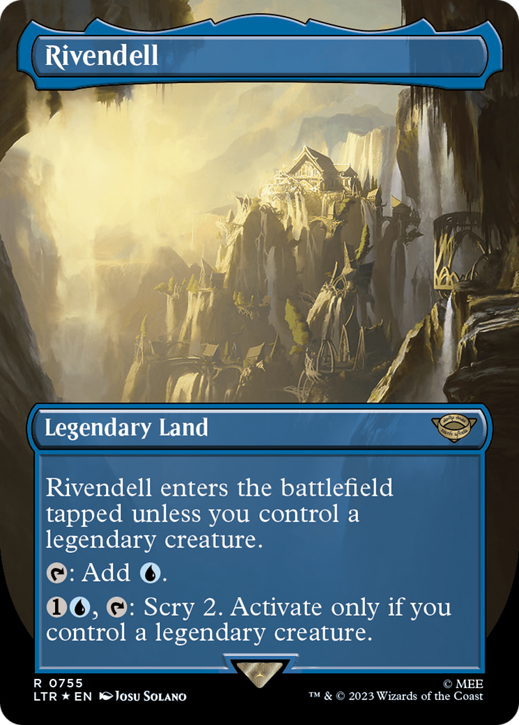 Rivendell (Borderless) (Surge Foil) [The Lord of the Rings: Tales of Middle-Earth] | Gaming Infinity