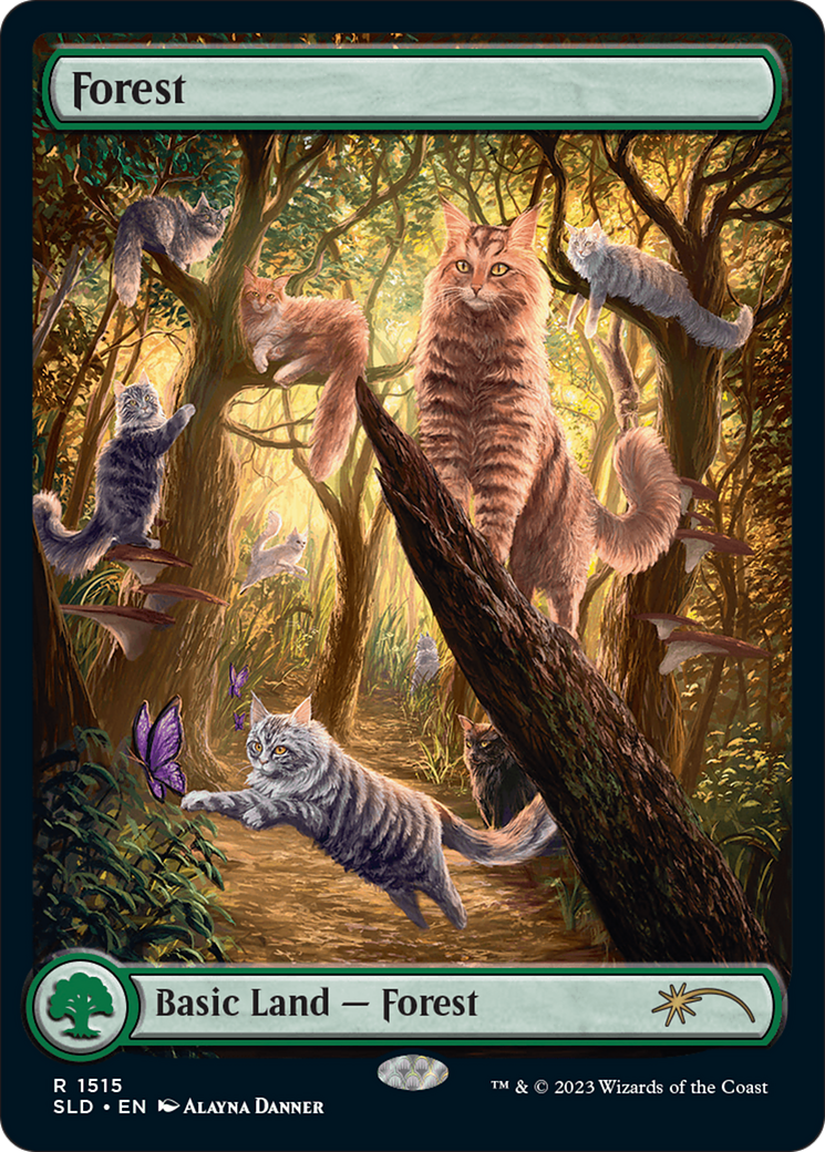 Forest (1515) [Secret Lair Commander Deck: Raining Cats and Dogs] | Gaming Infinity