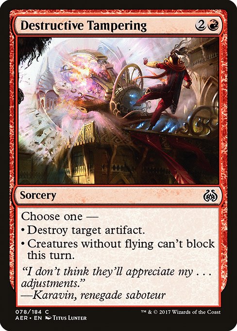 Destructive Tampering [Aether Revolt] | Gaming Infinity