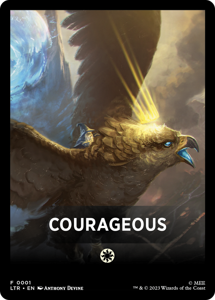Courageous Theme Card [The Lord of the Rings: Tales of Middle-Earth Tokens] | Gaming Infinity