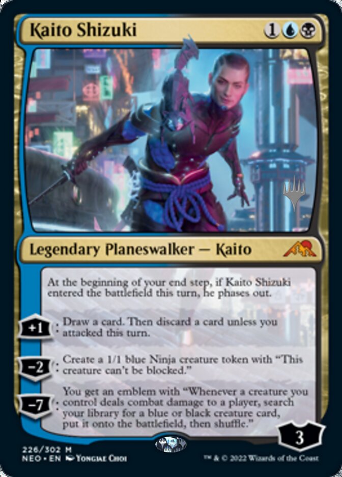 Kaito Shizuki (Promo Pack) [Kamigawa: Neon Dynasty Promos] | Gaming Infinity