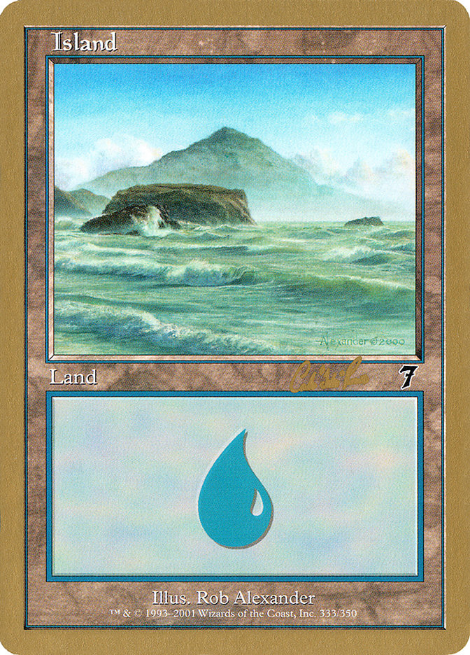 Island (cr333) (Carlos Romao) [World Championship Decks 2002] | Gaming Infinity