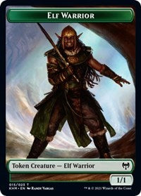 Elf Warrior // Koma's Coil Double-sided Token [Kaldheim Tokens] | Gaming Infinity