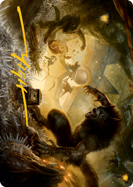Storm the Festival Art Card (Gold-Stamped Signature) [Innistrad: Midnight Hunt Art Series] | Gaming Infinity