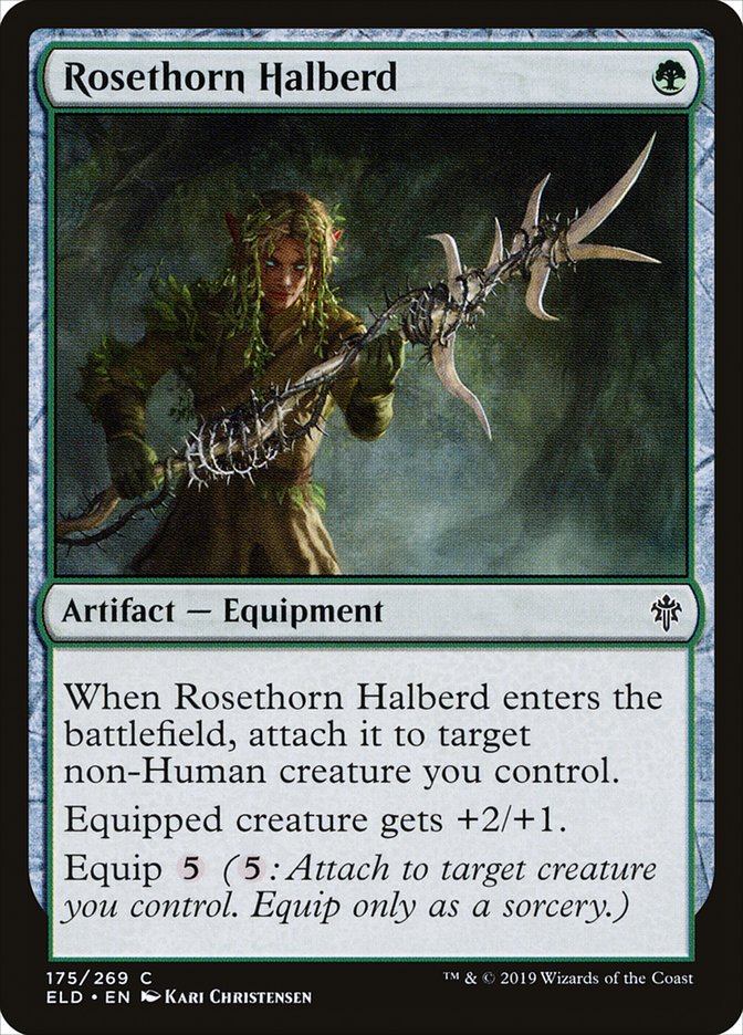 Rosethorn Halberd [Throne of Eldraine] | Gaming Infinity