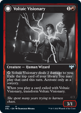 Voltaic Visionary // Volt-Charged Berserker [Innistrad: Double Feature] | Gaming Infinity