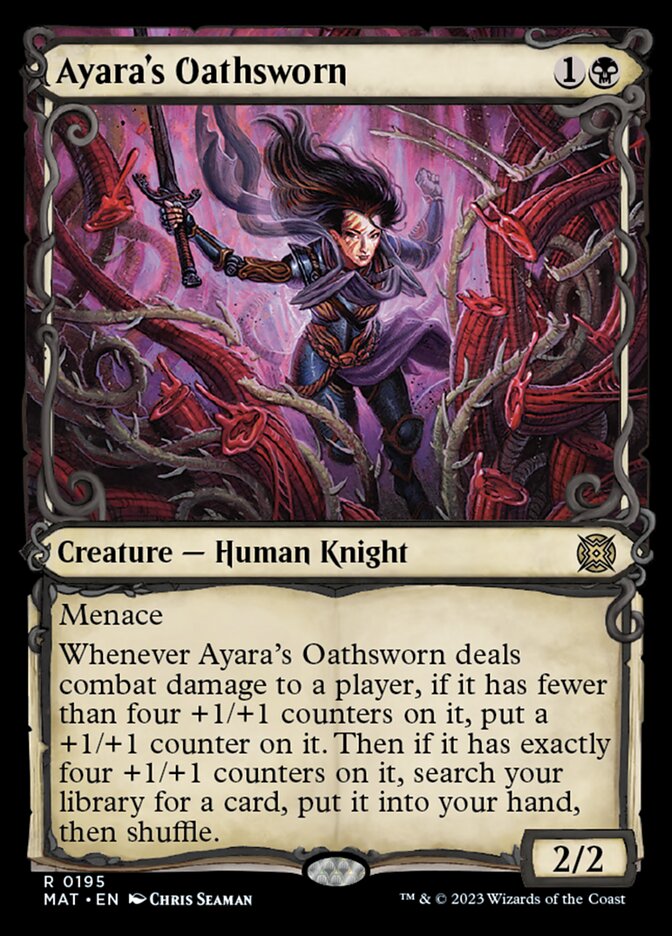 Ayara's Oathsworn (Showcase Halo Foil) [March of the Machine: The Aftermath] | Gaming Infinity