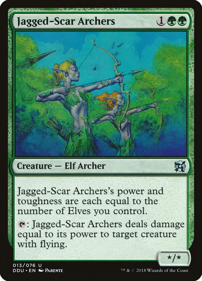 Jagged-Scar Archers [Duel Decks: Elves vs. Inventors] | Gaming Infinity