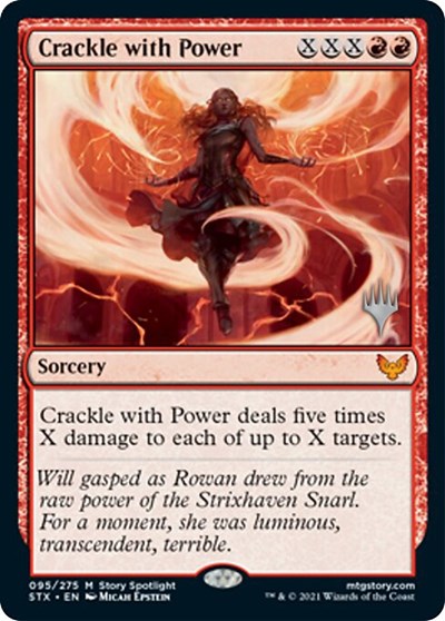 Crackle with Power (Promo Pack) [Strixhaven: School of Mages Promos] | Gaming Infinity