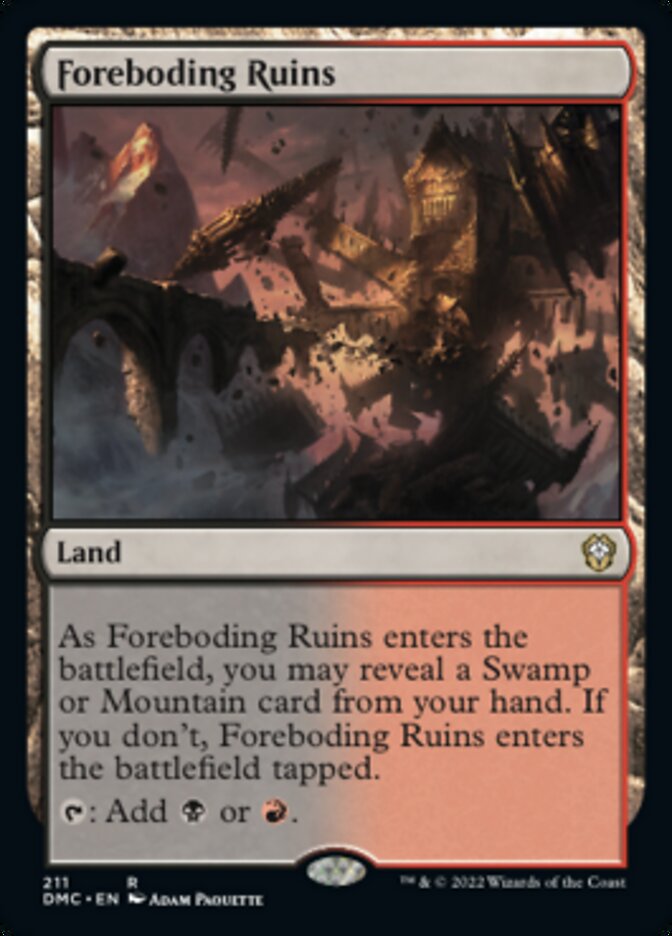 Foreboding Ruins [Dominaria United Commander] | Gaming Infinity