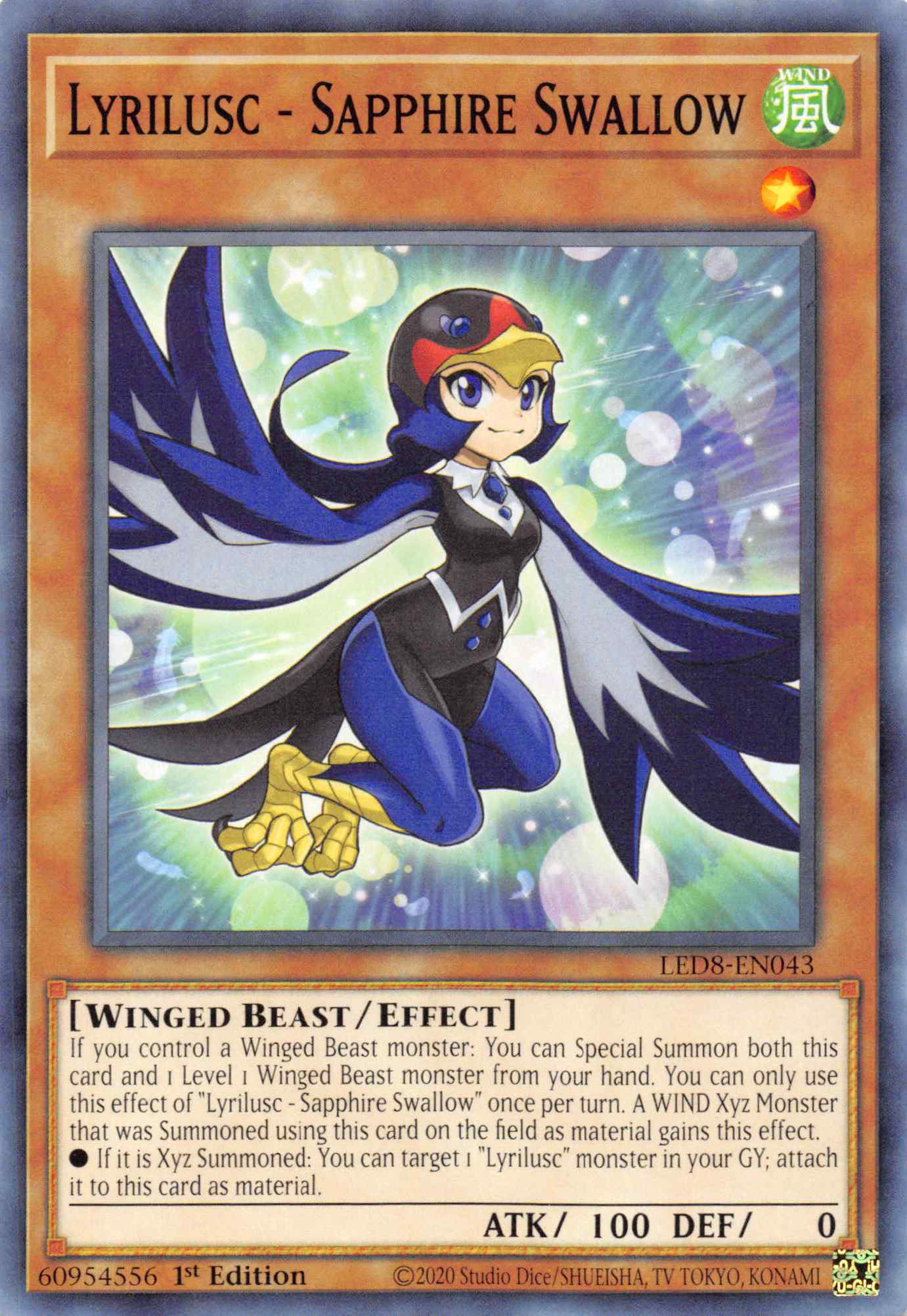 Lyrilusc - Sapphire Swallow [LED8-EN043] Common | Gaming Infinity