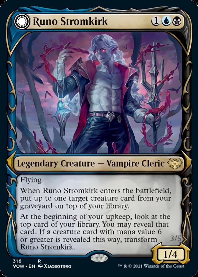 Runo Stromkirk // Krothuss, Lord of the Deep (Showcase Fang Frame) [Innistrad: Crimson Vow] | Gaming Infinity