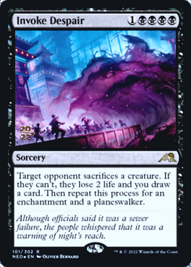 Invoke Despair [Kamigawa: Neon Dynasty Prerelease Promos] | Gaming Infinity