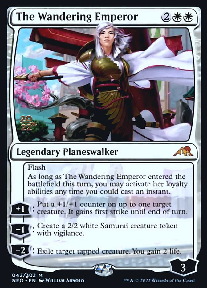 The Wandering Emperor [Kamigawa: Neon Dynasty Prerelease Promos] | Gaming Infinity