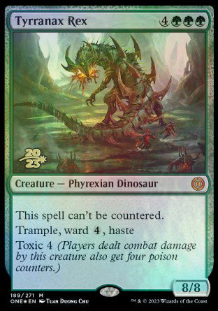 Tyrranax Rex [Phyrexia: All Will Be One Prerelease Promos] | Gaming Infinity