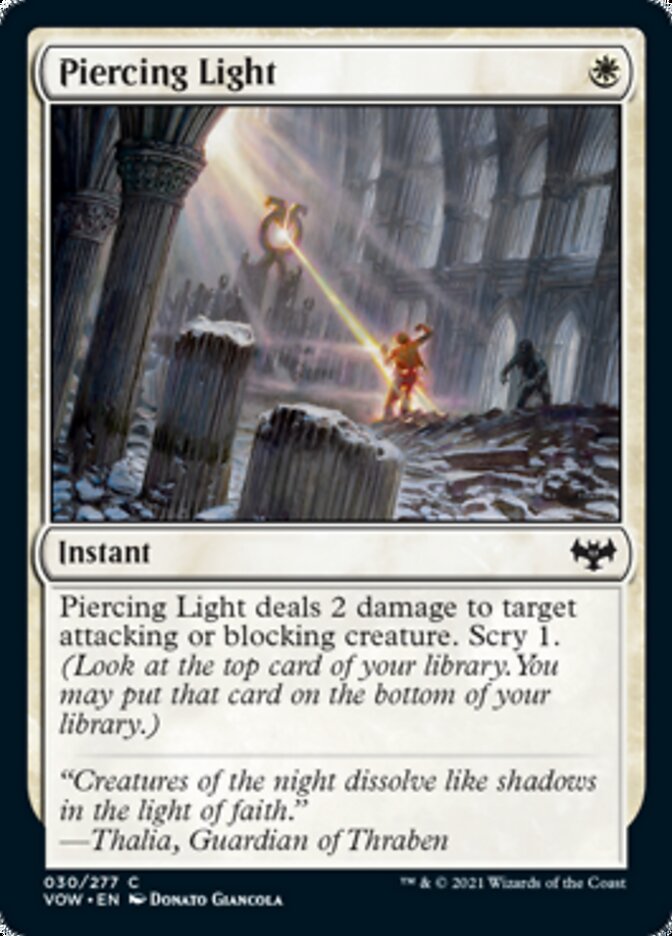 Piercing Light [Innistrad: Crimson Vow] | Gaming Infinity