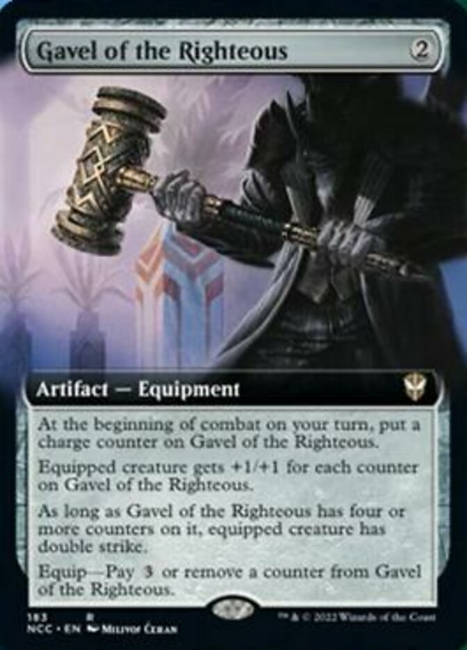 Gavel of the Righteous (Extended Art) [Streets of New Capenna Commander] | Gaming Infinity