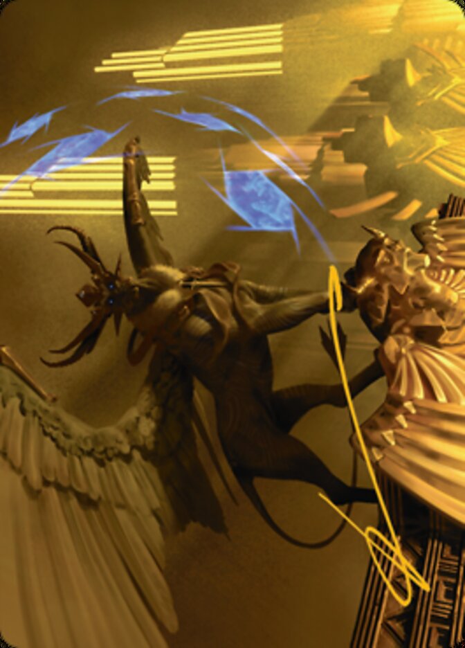 Raffine, Scheming Seer Art Card (Gold-Stamped Signature) [Streets of New Capenna Art Series] | Gaming Infinity