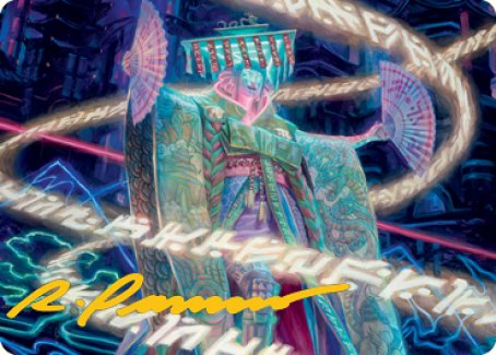 Satsuki, the Living Lore Art Card (Gold-Stamped Signature) [Kamigawa: Neon Dynasty Art Series] | Gaming Infinity