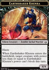 Earthshaker Khenra // Cat Double-sided Token [Hour of Devastation Tokens] | Gaming Infinity